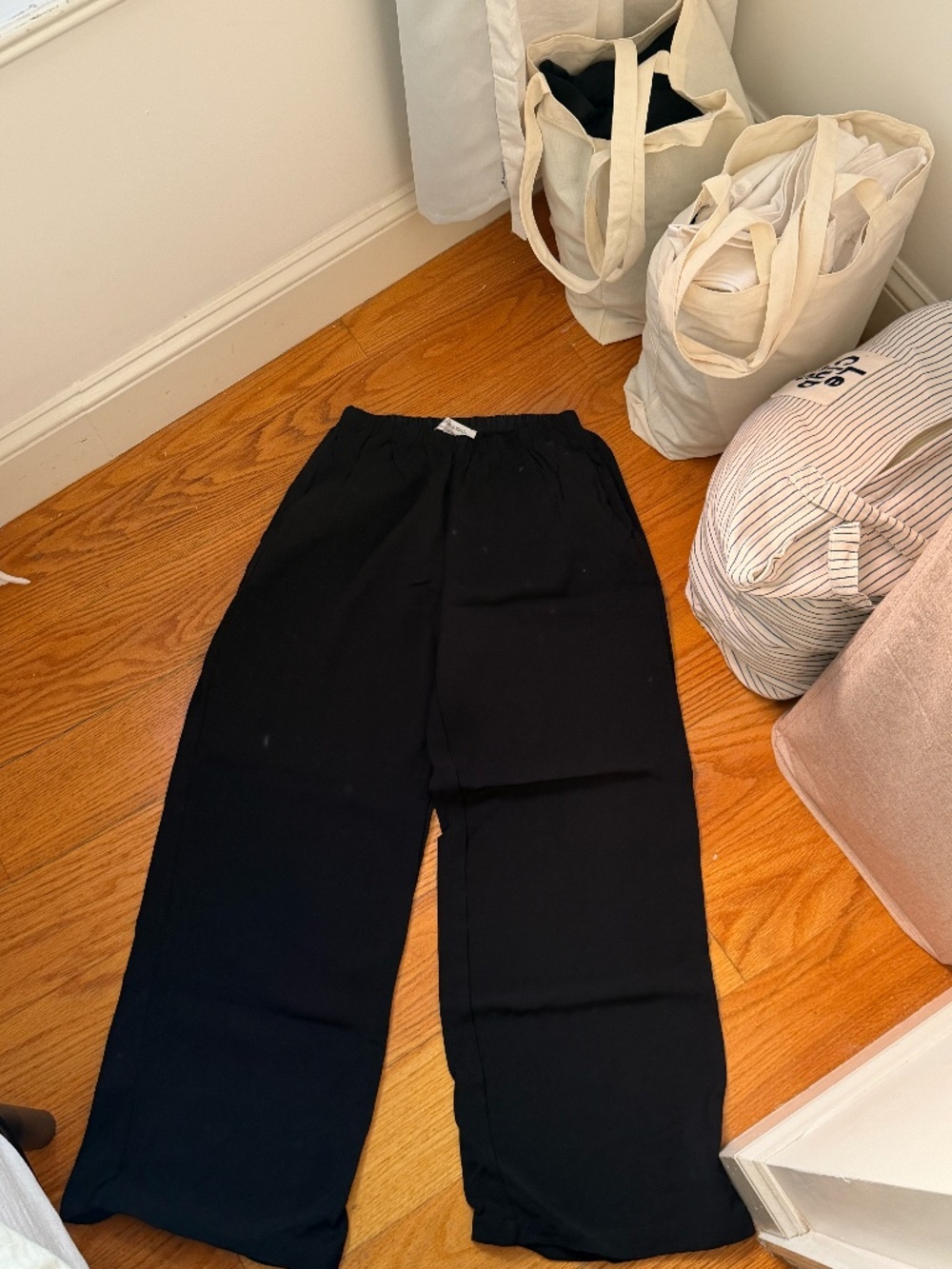 Solid & Striped Sofia Richie Black Elastic Pants